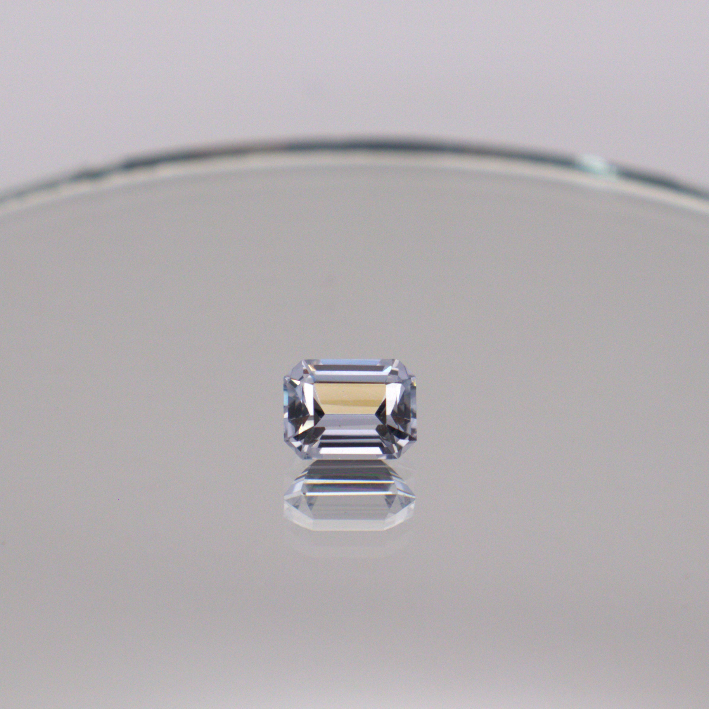 Natural White Sapphire - 1.20ct Emerald Cut