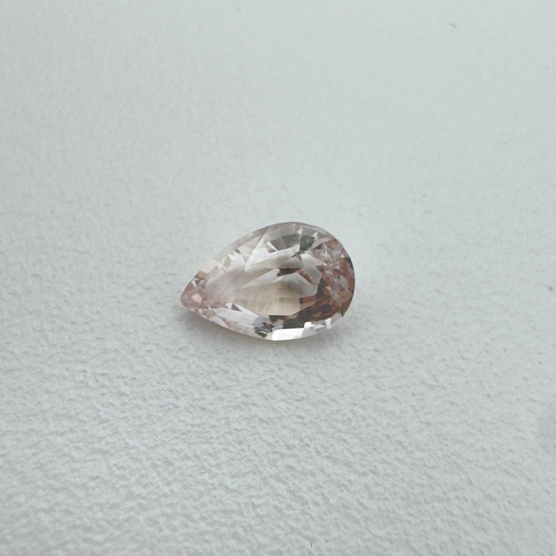 Natural Peach Sapphire - 1.10ct Pear - Image 7