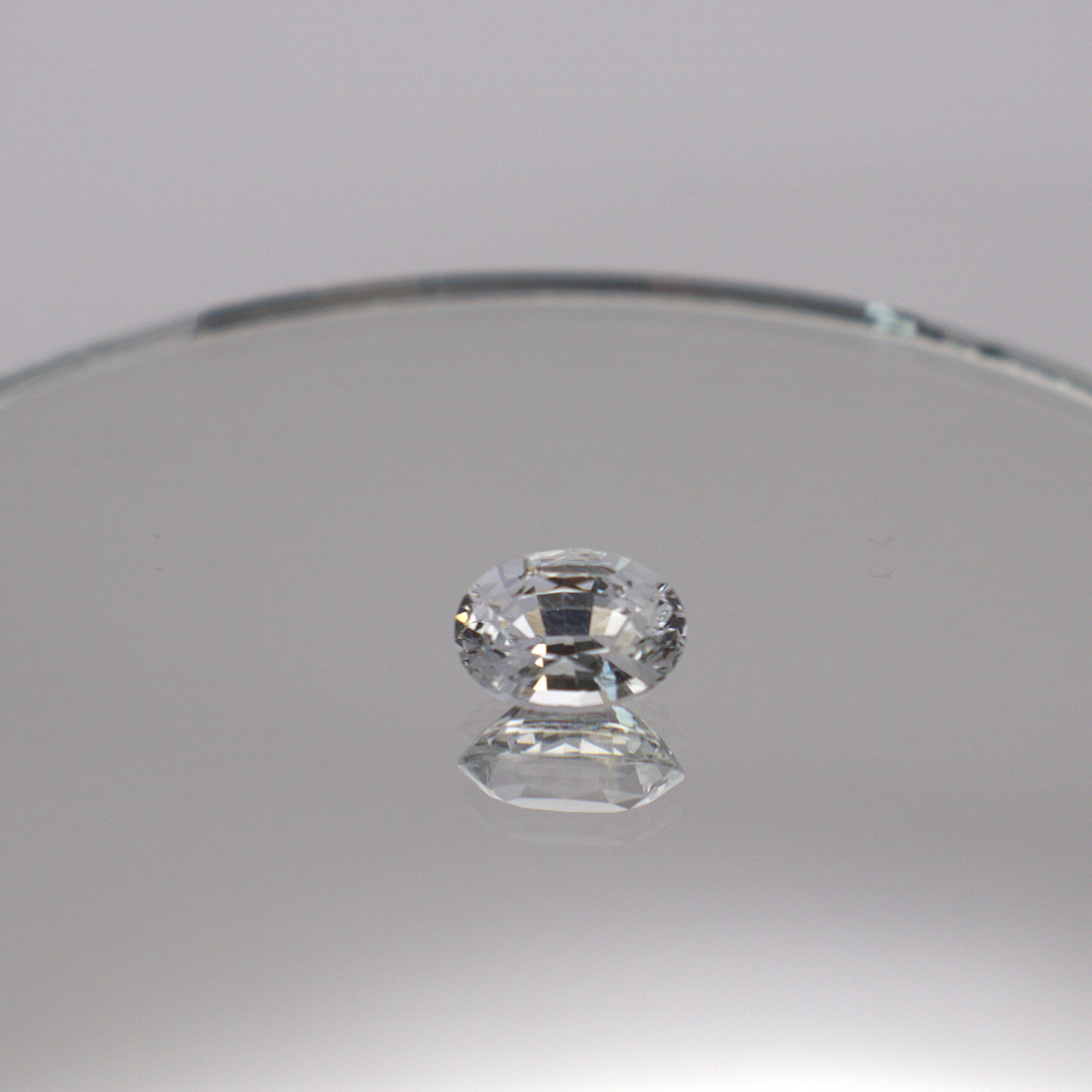 Natural White (Colourless) Sri Lankan Sapphire – 2.33 Ct Oval - Image 3