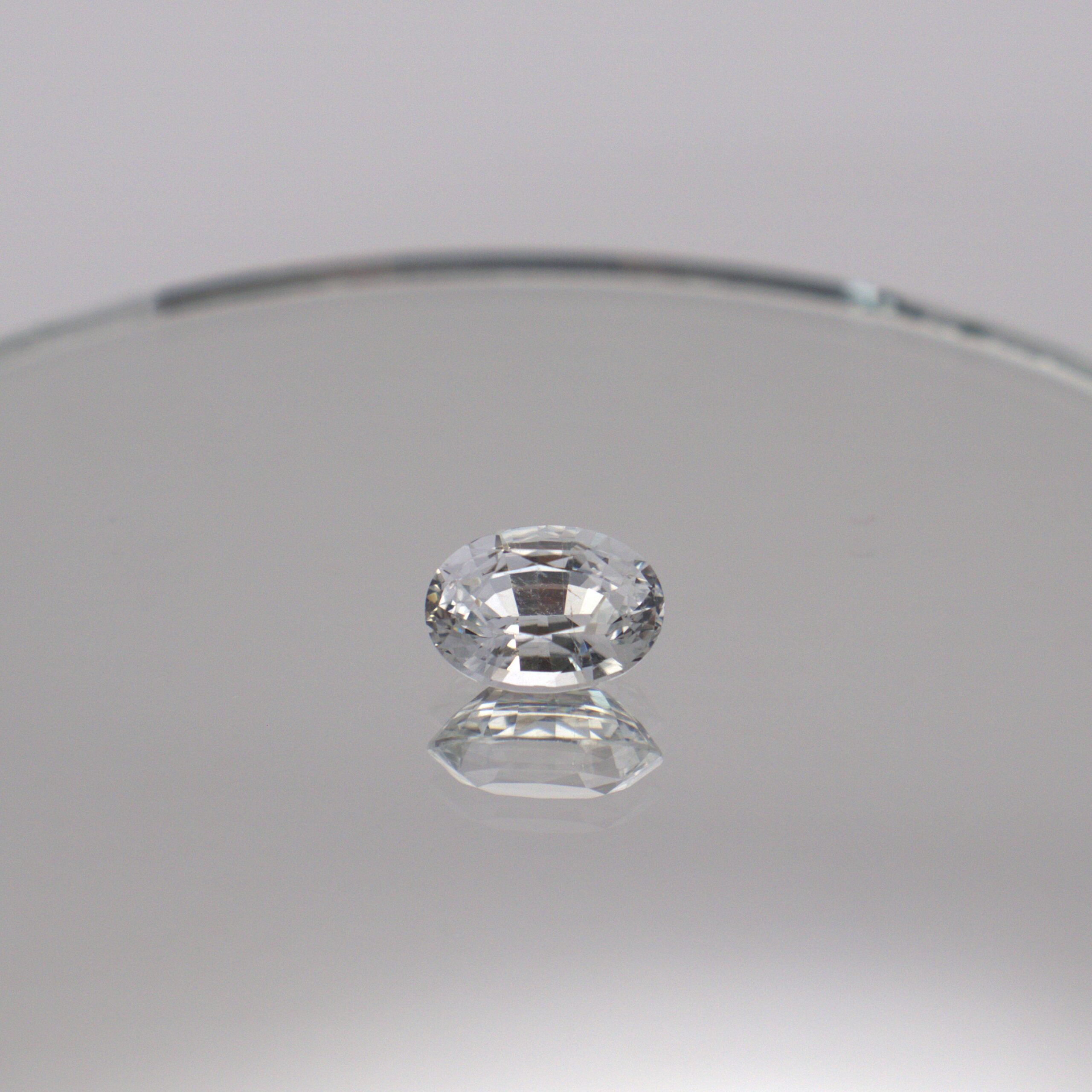 Natural White (Colourless) Sri Lankan Sapphire – 2.33 Ct Oval - Image 4
