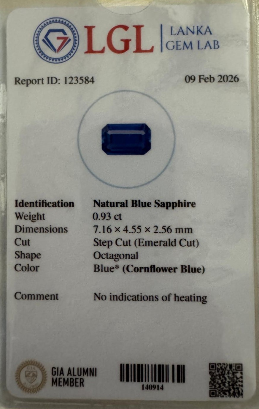 Unheated Cornflower Blue Natural Sapphire - Perfection - Image 9