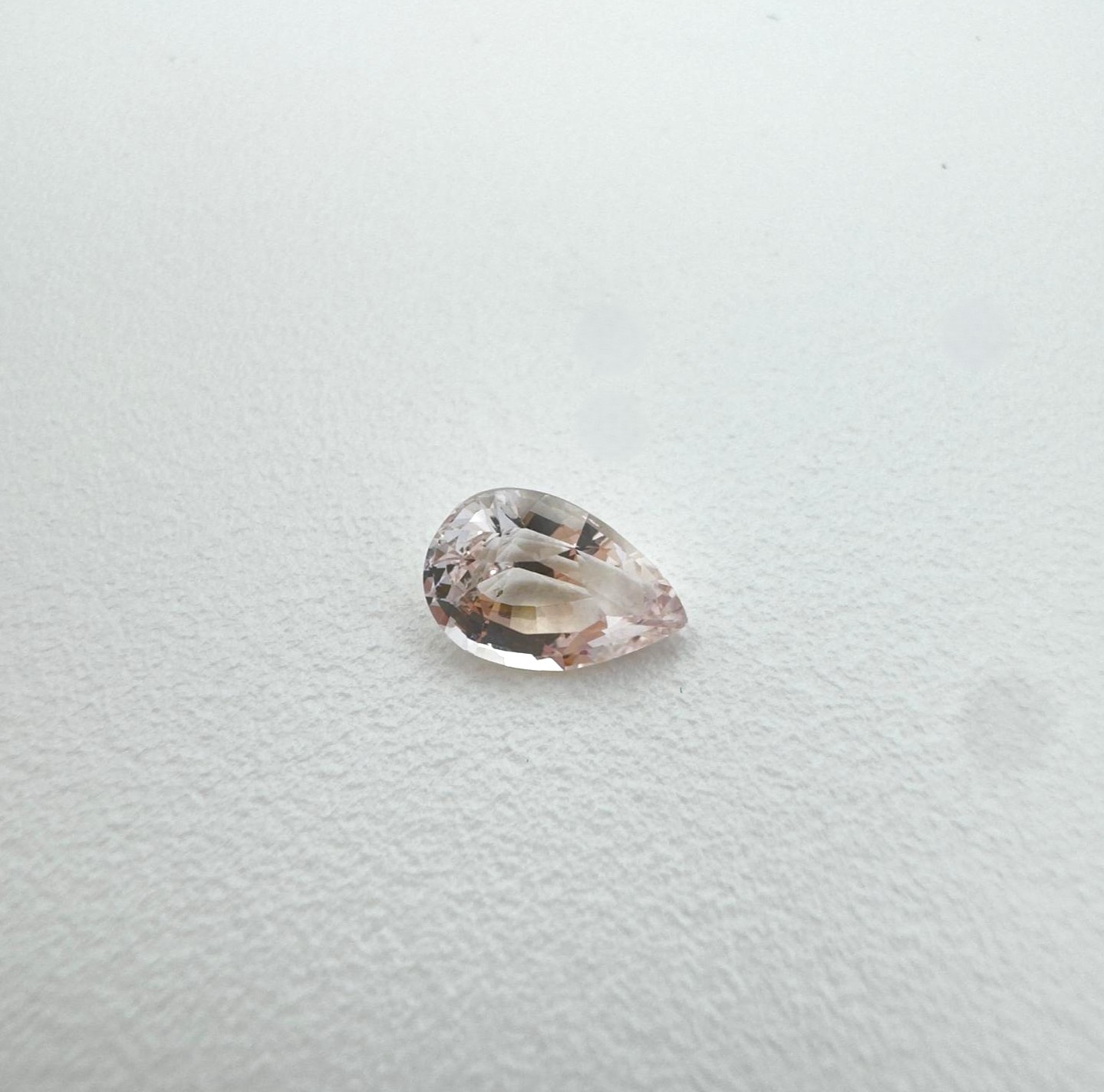 Natural Peach Sapphire - 1.10ct Pear - Image 8