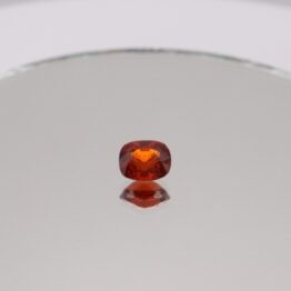 Natural Spessartite Garnet – Deep Orange Red – 3.55 ct Cushion