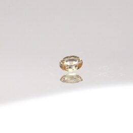 Natural Sri Lankan Peach Yellow Sapphire – 0.30 ct Oval