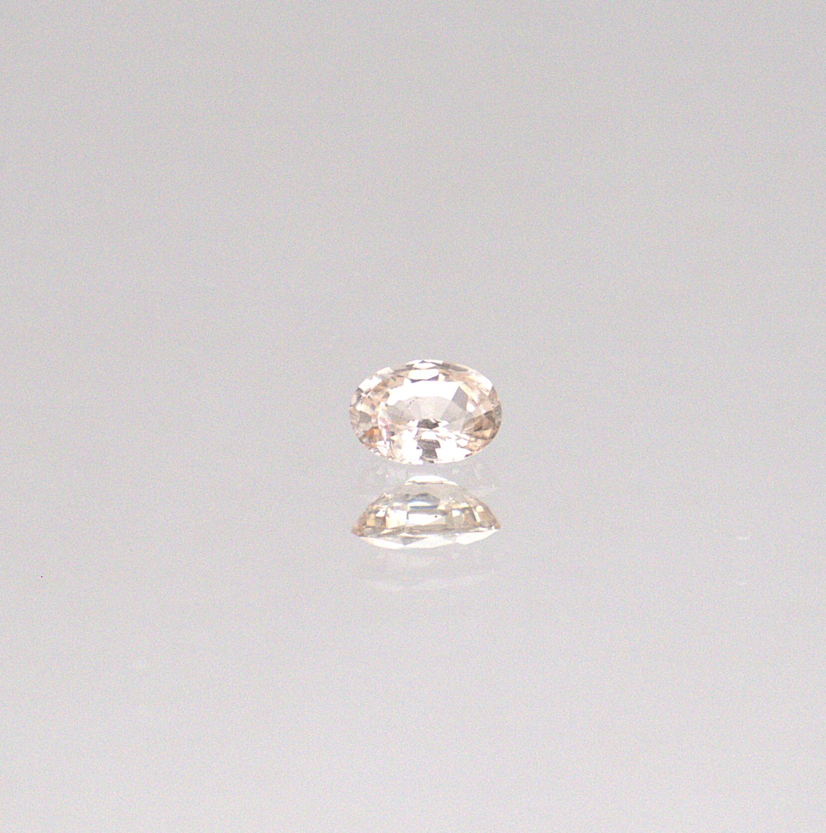 Natural Sri Lankan Peach Sapphire – 0.40 ct Oval